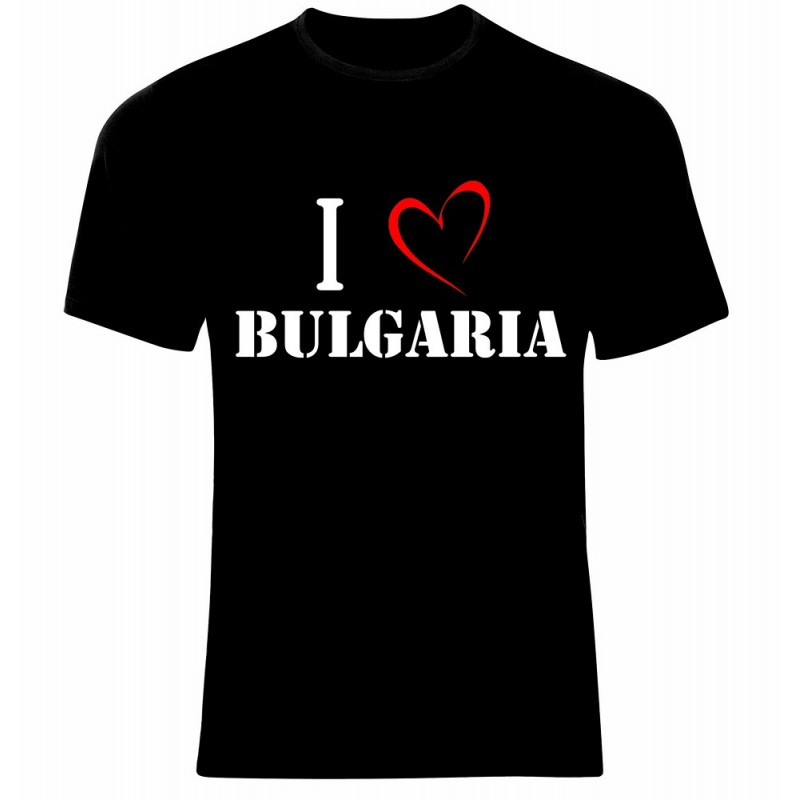 Тениска T-Shirt I Love Bulgaria - 550006